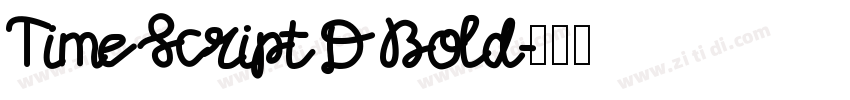 Time Script D Bold字体转换